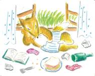 めんどうくさがりやの きつね