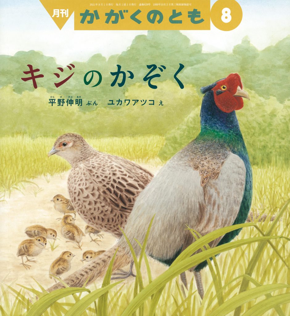 かがくのとも 2021年8月号『キジの かぞく』