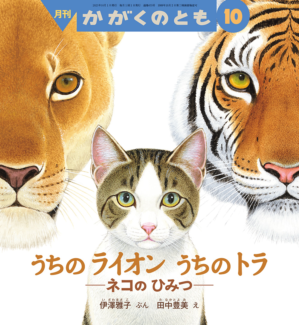 かがくのとも 2023年月10号『うちの ライオン うちの トラ －ネコの