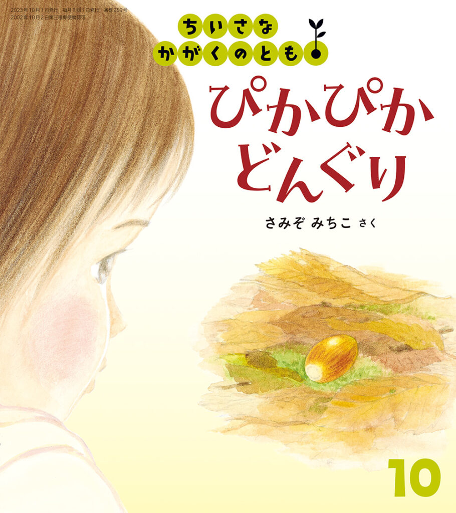 ちいさなかがくのとも 2023年10月号『ぴかぴか どんぐり』